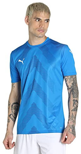 PUMA Herr Teamglory Jersey, elektrisk blå lemonad, S, Elektrisk blå lemonad, S