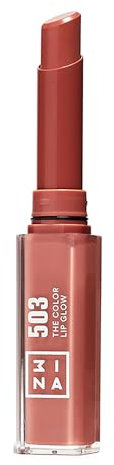 3INA MAKEUP - The Color Lip Glow 503 - Nude - Labial Hidratante Nude con Manteca de Karité para Nutrir los Labios - Barra de Labios Brillo - Bálsamo Alta Pigmentación - Vegan - Cruelty Free
