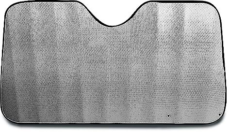 TIENDA EURASIA - Parasol Coche Delantero, Aluminio, Luna de Coche, Metalizado, Reflectante, Protección Rayos UV Parabrisas, Parasol Delantero, Coches, Furgonetas (Parasol 150x70cm)