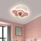 ycwdcz Rosa Ventilador De Techo con Luz Y Mando A Distancia Silencioso Motor DC 6 Velocidades Plafon Led Ventilador Regulable Salon Cuarto De Niños Lampara Ventilador Techo