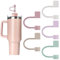 Velaco 5Pcs 0.4in/10mm Diameter Silicone Straw Covers Cap Compatible with Stanley 20 30&40 Oz Cup, Straw Toppers for Stanley 40 Oz Tumbler with Handle, Dust-Proof Straw Caps for Water Bottle