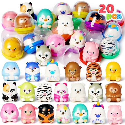 JOYIN 20 PCS Slow Rising Squishy Toys, Squeeze Toys Fidget Toys Animal Toys Stress Ball for Boys and Girls Party Bag Fillers for Kids Classroom Prizes Kids Birthday Party Favors Goodie Bag Stuffers