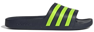 adidas Adilette Aqua Slide Mens Pool Shoes Legend Ink/Lucid Lemon 9 UK