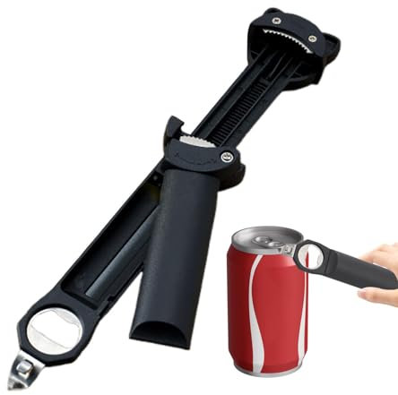 Abrebotellas de, abrelatas retráctil multifuncional | Abrebotellas retráctil con mango ergonómico - Herramienta multifuncional abrelatas abrelatas con acceso sencillo para cocina y ba