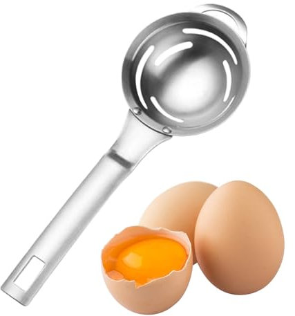 Äggseparator för råägg – äggula, vitt filter | äggsil för bakning | praktisk äggklyvare | upphängbart äggsepareringsverktyg | äggutdragare för matlagning | handhållen äggöppnare för bakning