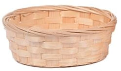 ESMENATZLS Cestino rotondo in vimini per il pane, realizzato a mano, per uova, verdure, cibo, frutta, dessert, biscotti (S)