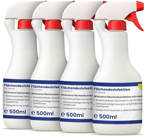 Mr. Perfect® alkoholisches Flächendesinfektionsmittel 500 ml - Hochwirksame Flächendesinfektion mit Alkohol - Ideales Desinfektionsmittel für alle glatten Oberflächen