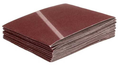 QUARKZMAN 203mm x 483mm Nastri Abrasivi, 10Pz 120 Grana Carta Vetrata per Levigatrice Ossido di Allumina Per Lavorazione Legno, Lucidatura Metalli, Affilatura Coltelli