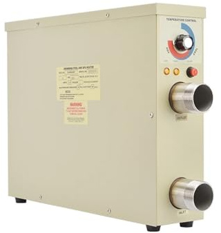 YXZKJZJ 9KW Portable Electric Pool Heat Pump With Thermostatic Control Swimming Pool Water Heater For Bathtubs Spa Relaxation Efficient Heating(380,5.5kw)