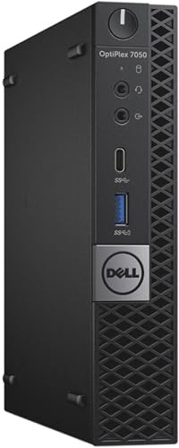 Mini PC Ordinateur de bureau Dell Optiplex 7050, Processeur Core i7-6700T, Mémoire RAM 8 Go, Disque SSD 256 Go NVMe, Win 11 PRO (reconditionné)