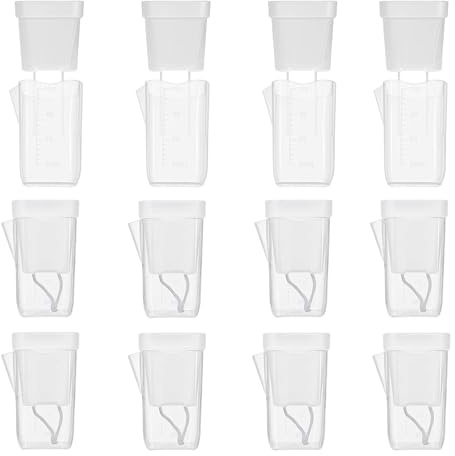 Lot de 12 Pots à arrosage Automatique avec Trous de Drainage, Pots de Fleurs hydroponiques, Pots de Fleurs d'intérieur pour boutures, alocasia, Oxalis, Hoyas, Propagation