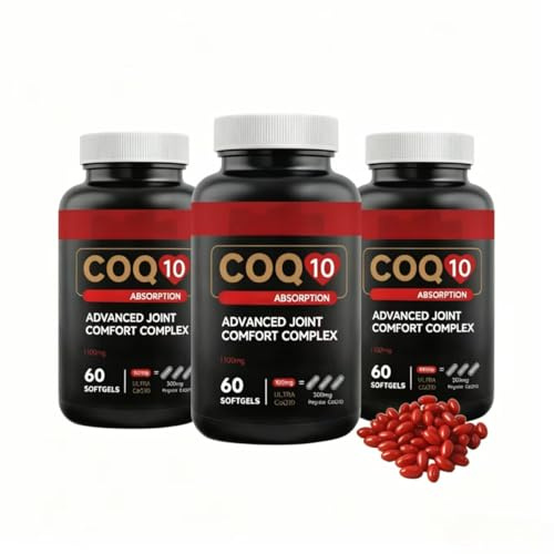 CoQ10 100mg – för daglig energi, 60 Count,3PCS