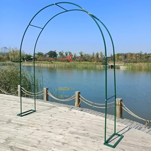 Arco da giardino con pergolato in acciaio e resina resistente alle intemperie per piante rampicanti traliccio fai da te 1,2 m-3,5 m altezza t per decorazione esterna.