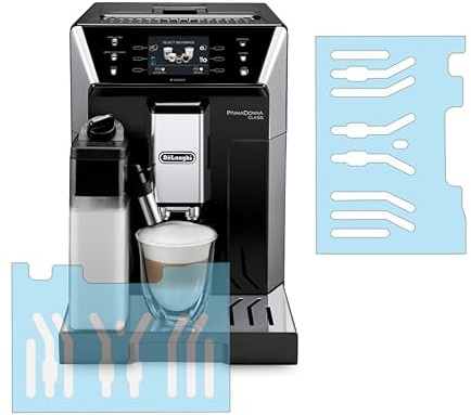 3 x Schutzfolie für DeLonghi Class 550.55, 550.75, 556.55, 556.75, 556.55 | Transparenter Kratzschutz | Abtropfblech | Tassenablage | Abstellblech