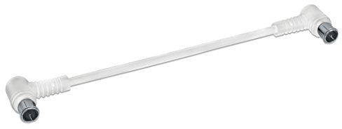 Axing sak02102 QuickFix Patch F cavo 20 cm con spina a gomito F Bianco cavo coassiale