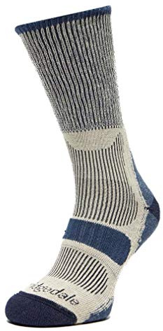 Bridgedale HIKE Lightweight Cotton Cool Comfort Boot-Men's- Large-Indigo