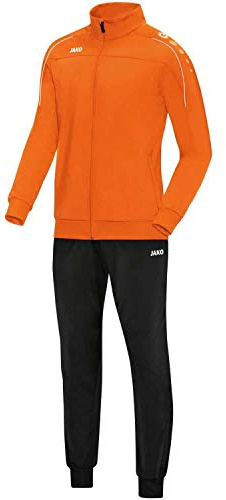 JAKO Unisex träningsoverall polyester Classico, neonorange, M