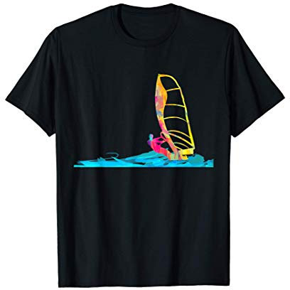 Windsurfen Windsurfer Geschenkidee Surfbrett T-Shirt