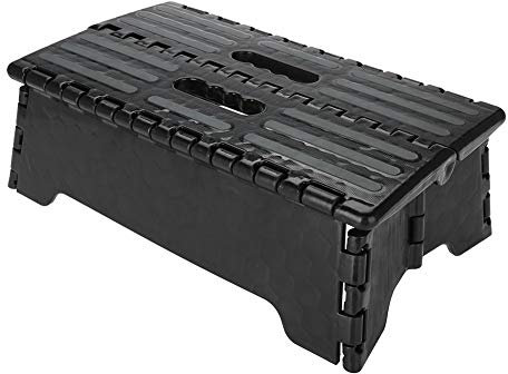 Folding Step Stool, Portable Folding Step Multipurpose Folding Stool Plastic Non-slip Bathroom Kitchen Stool for Child Pregnant Women Elderly, 300 Lb Loading Capacity, 14.9 * 8.5 * 5.1 Inch