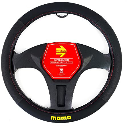 MOMO EASY COPRIVOLANTE UNIVERSALE NERO E ROSSO