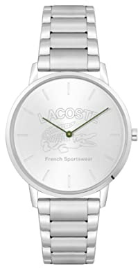 Lacoste Analog Quarzuhr für Herren mit Silbernes Edelstahlarmband - 2011214