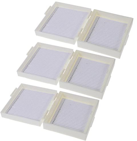 iplusmile 3stücke Objektträgerbox Für Mikroskop-objektträger Aufbewahrungsbox Mit Schlitzen Für Sichere Lagerung Aufbewahrungswerkzeug Für Labormikroskope