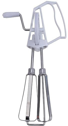 Hand Egg Beater Mixer,Rotary Manual Stainless Steel Hand Whisk,Hand Crank Kitchen Mixer,Portable Handheld Cooking Tool
