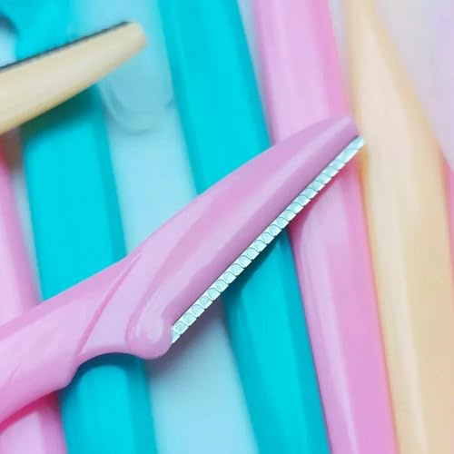 Eyebrow Razors Dermaplaning Tool for Women and Men Facial Hair Remover Shaver Trimmer Shaper, Exfoliating 3/6/12/18 Pcs (6 pcs)