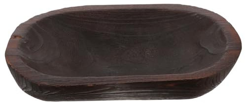 Cabilock Cuenco Decorativo De Madera para Mesa Cuencos De Madera para Decoración para Servir para Centro De Mesa Eventos Rústicos