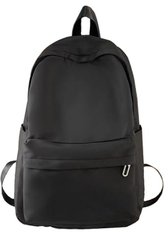 YXQSED School Backpack Womens, Causal Travel School Bags for Teenage Girls Lightweight Rucksack Water Resistant Bookbag for College Womens Mens black