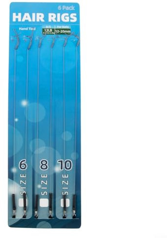 Pack of Hair Rigs Includes 30pcs Barbless Hooks in Sizes Suitable for Effective Carp Fishing