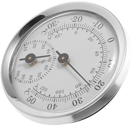 Beavorty Digitales Hygrometer Temperaturmesser Feuchtigkeitsmesser Für Innenbereich Kühlschrank Und Büro Kompakt Und Leicht Mit Großem Klarem Display