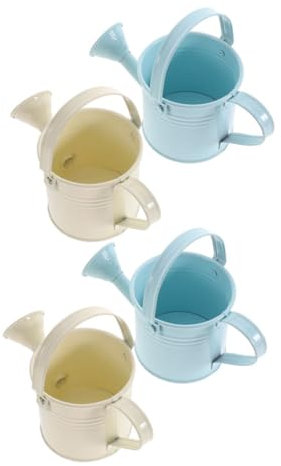 FONDOTIN 4piezas Regadera De Metal para Niño Niña De Pequeño y Portátil para Plantas De Interior y Exterior Pastel