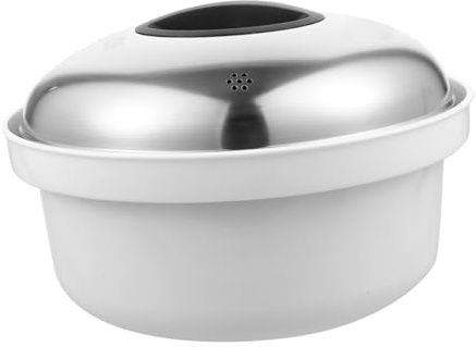 TIDTALEO Vaporiera Inossidabile Per Microonde Di Cottura Per Ravioli e Riso Design Classico Con Manici Facile Da Pulire e Trasportare Strumento Cucina Resistente e Pratico