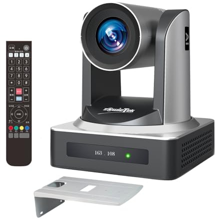 zowietek PTZ Kamera, AI Auto Tracking 1080P60 PoE, 30X optischer Zoom, 3G-SDI HDMI USB 3.0 LAN, Live-Streaming für Kirchentreffen, Bildung, Sport, Krankenhaus, Hochzeit