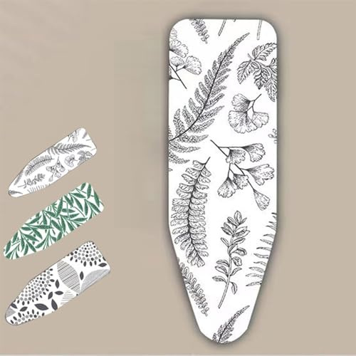 ZAJYZZF Copriasse da Stiro 15x45, copriasse da Stiro 13x39 Pollici con Imbottitura Spessa, copriasse e copriasse in Cotone, Resistente alle bruciature, Chiusura con Coulisse(B,15x45 inch(120x40 cm))