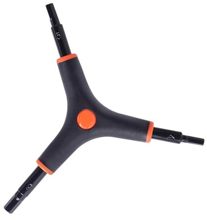 Xjdzineq Praktischer 3-Wege Y Sechskantschlüssel, verschleißfester Innensechskantschlüssel, Fahrrad Reparaturschlüssel, Rutschfester, Mountainbike Reparaturwerkzeug