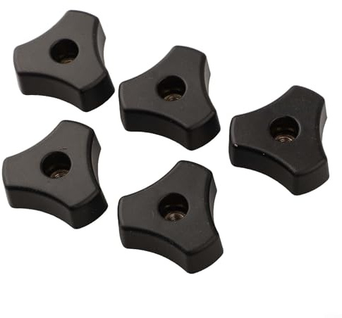 Bulevisiter 5 pernos o tuercas M8 T-Track para plantillas de carpintería, tuercas de plástico de inserción de latón con pernos de metal, compatibles con sistemas de ranura en T de 8 mm, para mesas de