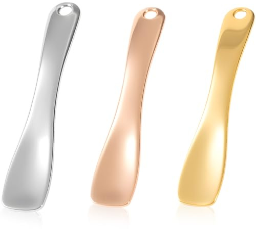Lotsdonxia 3 Pcs Metal Skincare Spatula Set – Mini Face Eye Cream Cosmetic Scoop Applicator for Hygienic Beauty Routine