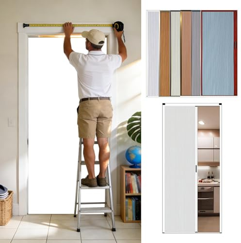 Puerta Corredera Plegable Puerta Plegable Interior Personalizable Sin Necesidad Taladrar, Puertas Correderas Privacidad Tipo Acordeón con Estructura Aluminio Y Diseño de Panal, Plegable Temporal