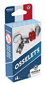 LA DUCALE - Jeu d'Osselets Traditionnel en Métal - Lot de 5 Osselets (4 Gris et 1 Rouge) avec Sac de Transport - Jeu d'Adresse, de Rapidité et de Récréation - Format Voyage Compact