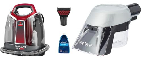 Bissell Spotclean Proheat limpiador de alfombras y quitamanchas Portatil + Bissell 2370 Accesorio Especial para Atrapar La Suciedad