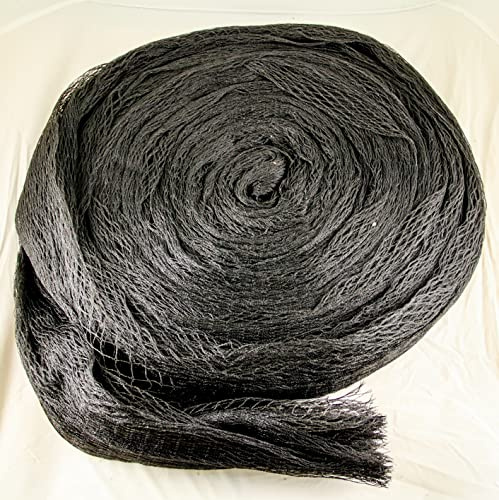 F&R Gartennetz, Vogelschutz- & Laubschutznetz, Teichnetz, Obstbaumnetz, Poolnetz, Vogelabwehrnetz, 15x15m, Schwarz, Polyethylen, 20g/m²