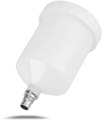 Leopacat Kunststoffbecher für Lackierpistole, Fließbecher-Lack-Ersatztopfflasche mit 13-mm-Edelstahl-Außengewindeanschluss，Ersatzbecher für die meisten Pistolen der Automobilserie, 600 ml