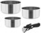 Teesa Juego de ollas con mango desmontable COOK EXPERT SINGLE MANO de acero inoxidable tipo 18/10 todo tipo de cocinas TSA0148