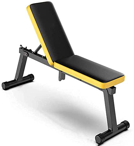 SmPinnaA Moderne Fitness Verstellbare Hantelbank Bank Gewichtheben Sit Up Bauchbank Hantelhocker Klappbar Für Home Gym Training Flach/Neigung/Gefälle