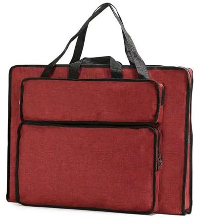 Kunst Mappe Tasche Kunst-Portfolio-Tasche, 35,6 x 50,8 cm, großes Fassungsvermögen, Kunst-Portfolio-Tasche mit Griffen, wasserdichter Portfolio-Taschen-Organizer, for Tragen von Künstlern Für Zeichenb