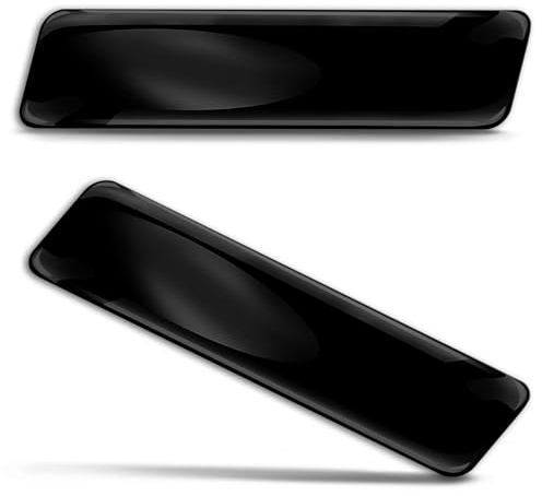 Biomar Labs 2 x Aufkleber 3D Gel Silikon Autoaufkleber für Moto Fahrrad Motorrad Biker Helm Stickers Auto Fenster Telefon Laptop PC Tablet Tür Emblem Schwarz SP 1 B