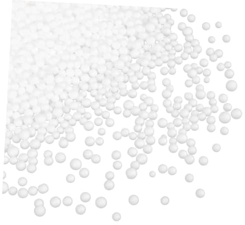 WOONEKY Bean Bag Chair Foam Beads Filling White Soft Foam Particles Multipurpose Sofa Cushion Filler for Bean Bags and Pillows