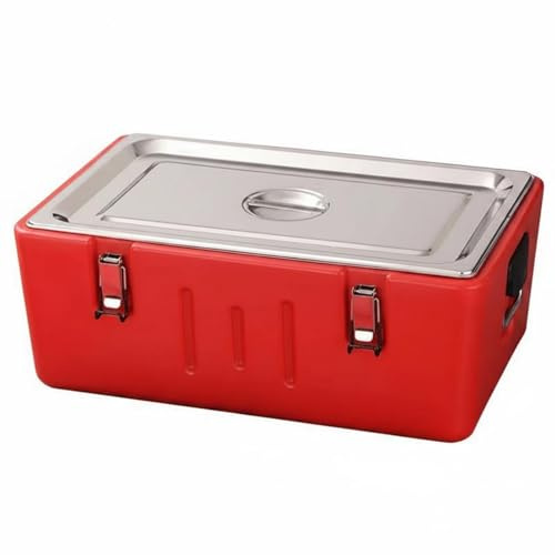 Xgdsnly Conteneur Isotherme de Restauration Récipient Alimentaire Chauffe-plats à 3 Compartiments Glacière à Boissons Caisse Thermique avec Poignées, 1 Compartiment